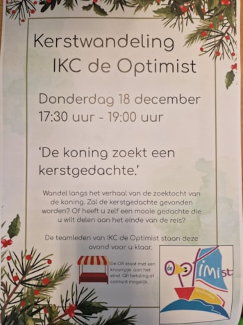 aankondiging kerstwandeling
